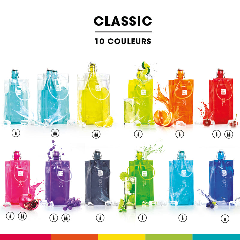 Ice.bag® CLASSIC ORANGE | 1 Bottle Cooler | Pack of 24