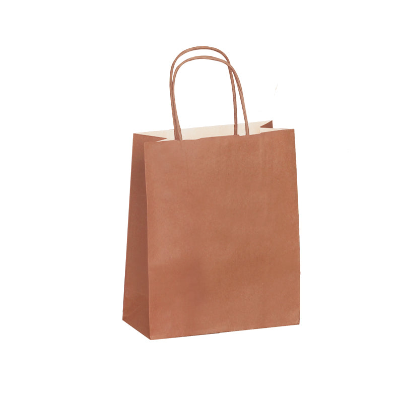 TERRA Festival Bag | White Kraft | Twisted Handles | 23+12x30cm | Pack of 250