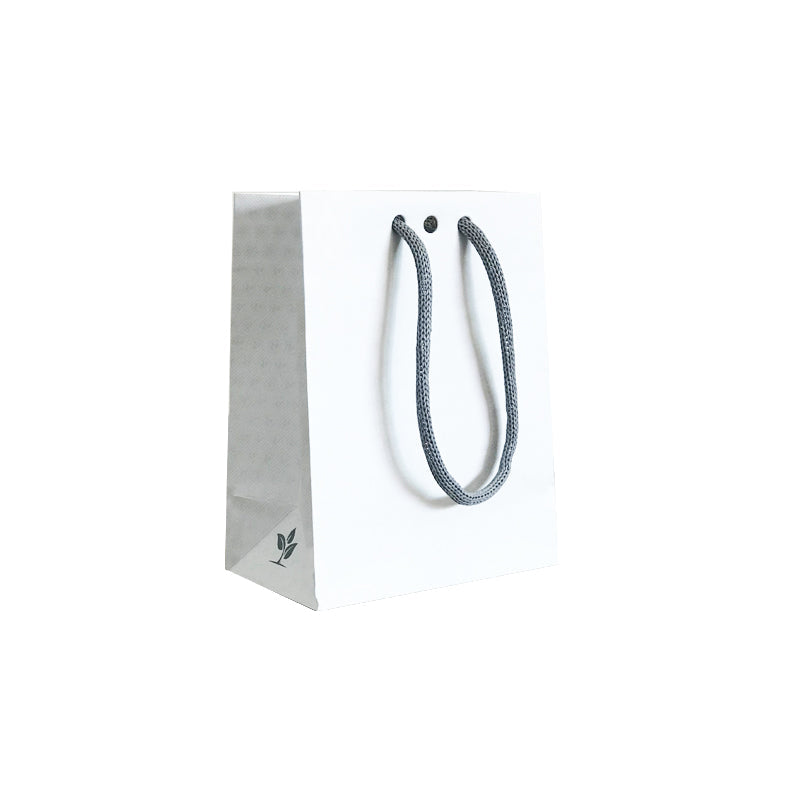 Small Lupuna boutique bag | paper handles | 11.4 + 6.4 x 14.6 cm | 300 pieces