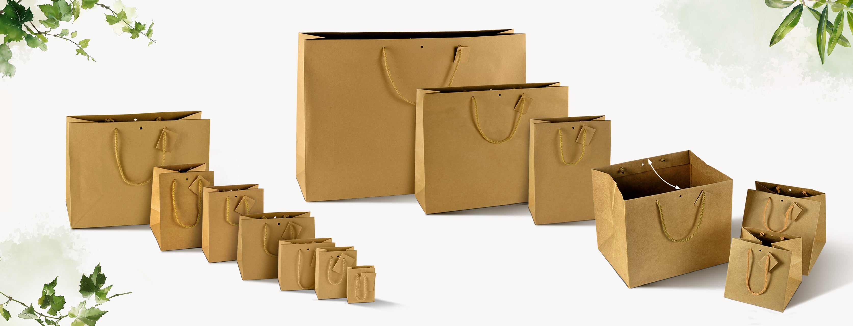 Sacs papier - cordelières