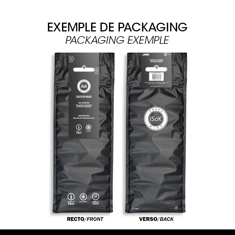 ISOK 1-bottle insulated bag | 18.2x47cm | 100 per bag