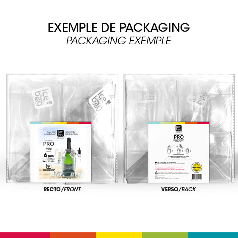 Ice.bag® MINI KING  |  Rafraîchisseur 2 bouteilles ou 1 Magnum   |  par 60