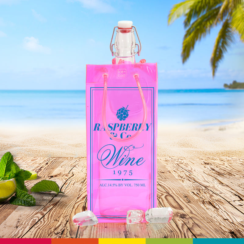 Ice.bag® PRO PINK POUR REPIQUAGE  |  Rafraîchisseur 1 bouteille  |  par 60