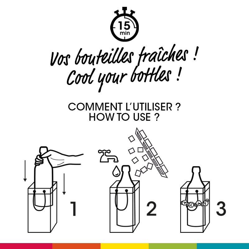 Ice.bag® PRO FROST POUR REPIQUAGE  |  Rafraîchisseur 1 bouteille  |  par 60