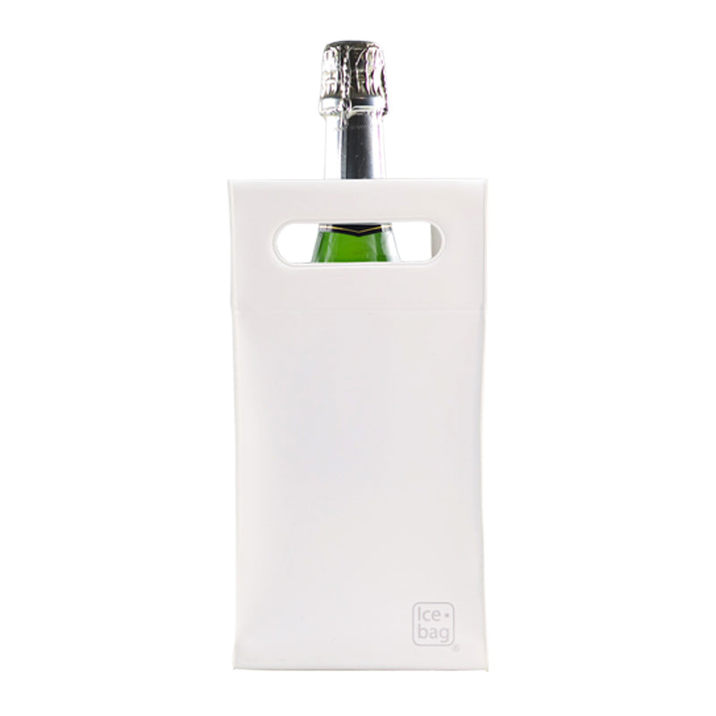 Ice.bag® SQUARE BLANC  |  Rafraîchisseur 1 bouteille  |  par 100