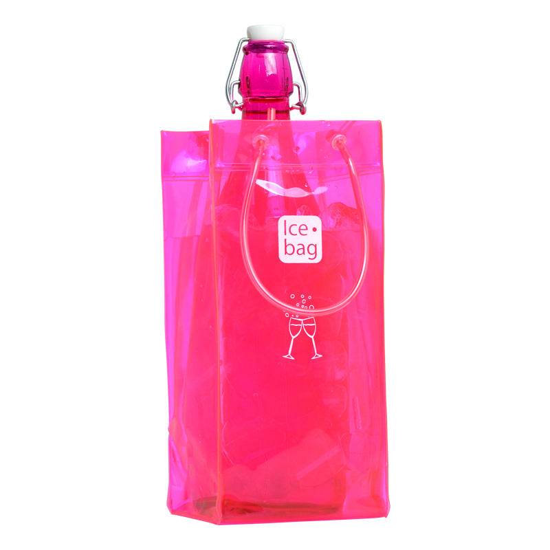 Ice.bag® CLASSIC PINK | 1 Bottle Cooler | Pack of 24