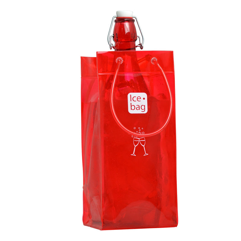 Ice.bag® CLASSIC RED | 1 Bottle Cooler | Pack of 24