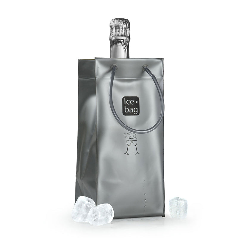 Ice.bag® CLASSIC ARGENT  |  Rafraîchisseur 1 bouteille  |  par 24