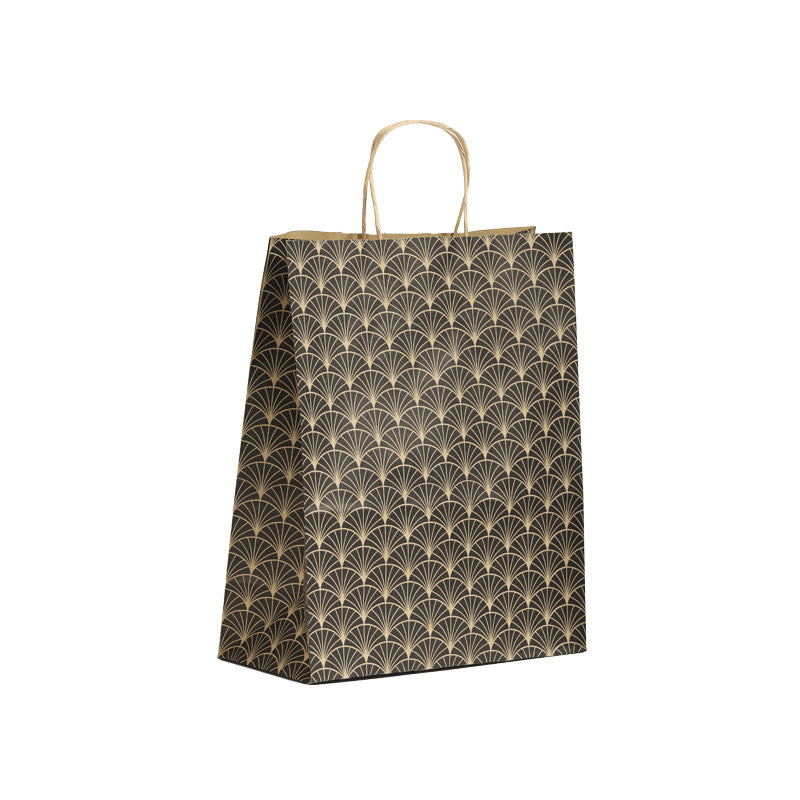 Ginko Bag | brown kraft | twisted handles | 26+12x32 by 250