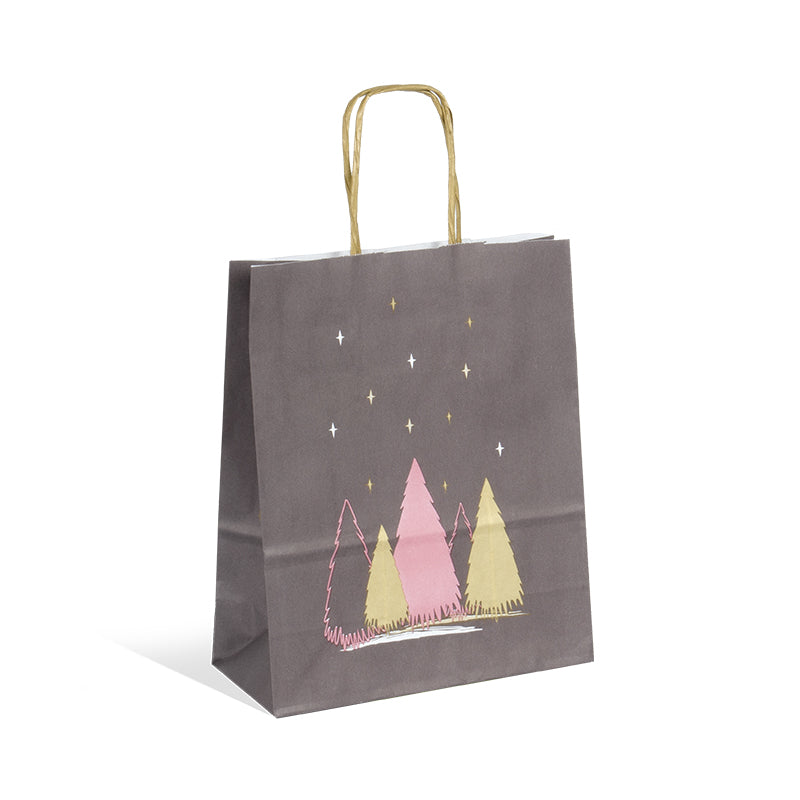 Sac Narnia | kraft blanc | poignées torsadées | 18+8x22cm | par 250