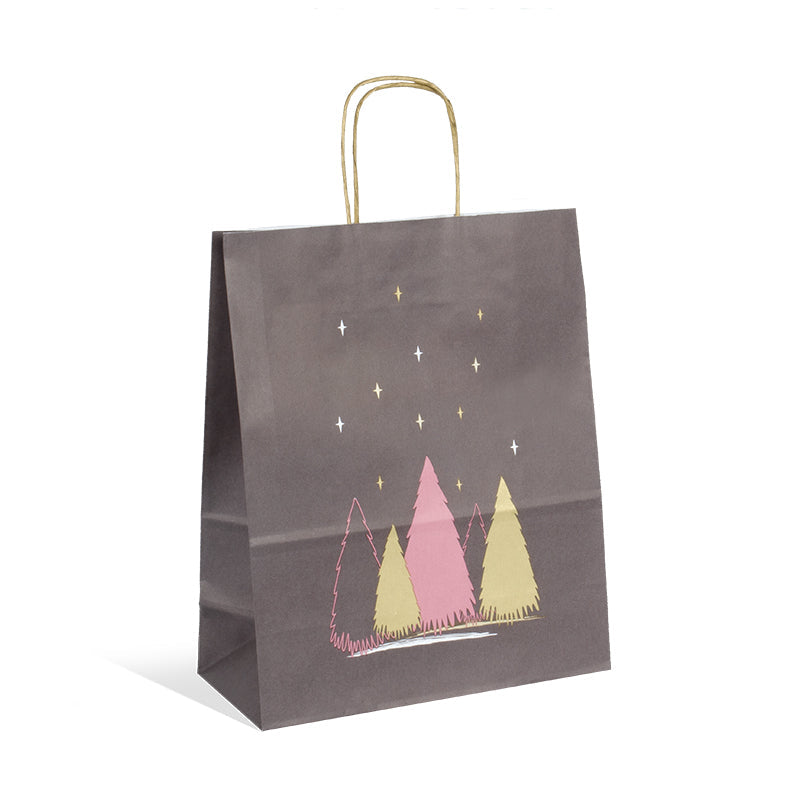 Sac Narnia | kraft blanc | poignées torsadées | 26+12x32cm | par 250