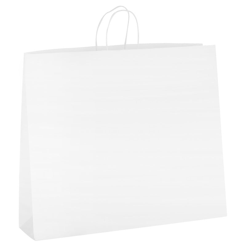 Boutique bag|white kraft|twisted handles|45+17x48cm|200 pieces