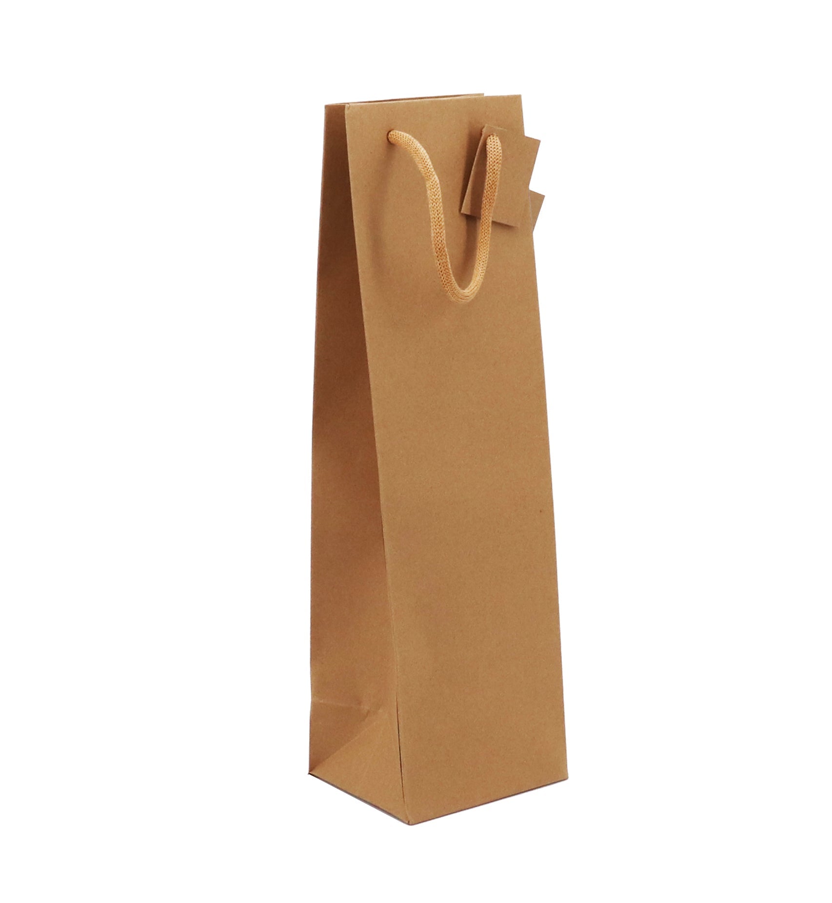 Sac 1 magnum | kraft brun | poignées papier | 13+11,4x44cm | par 100