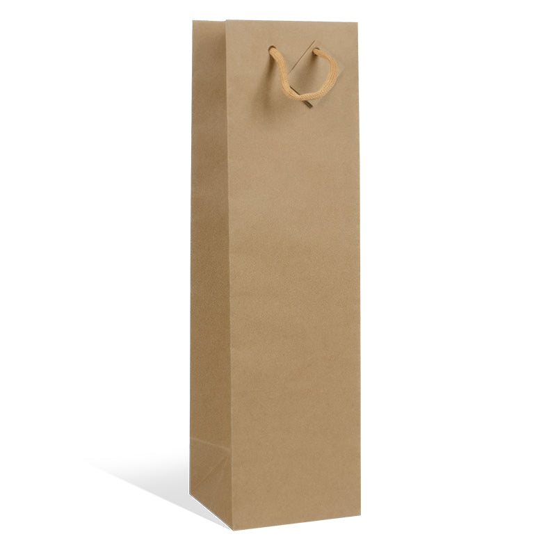 Sac 1 bouteille jeroboam|kraft brun|poignées papier|15+14x53cm|par 100