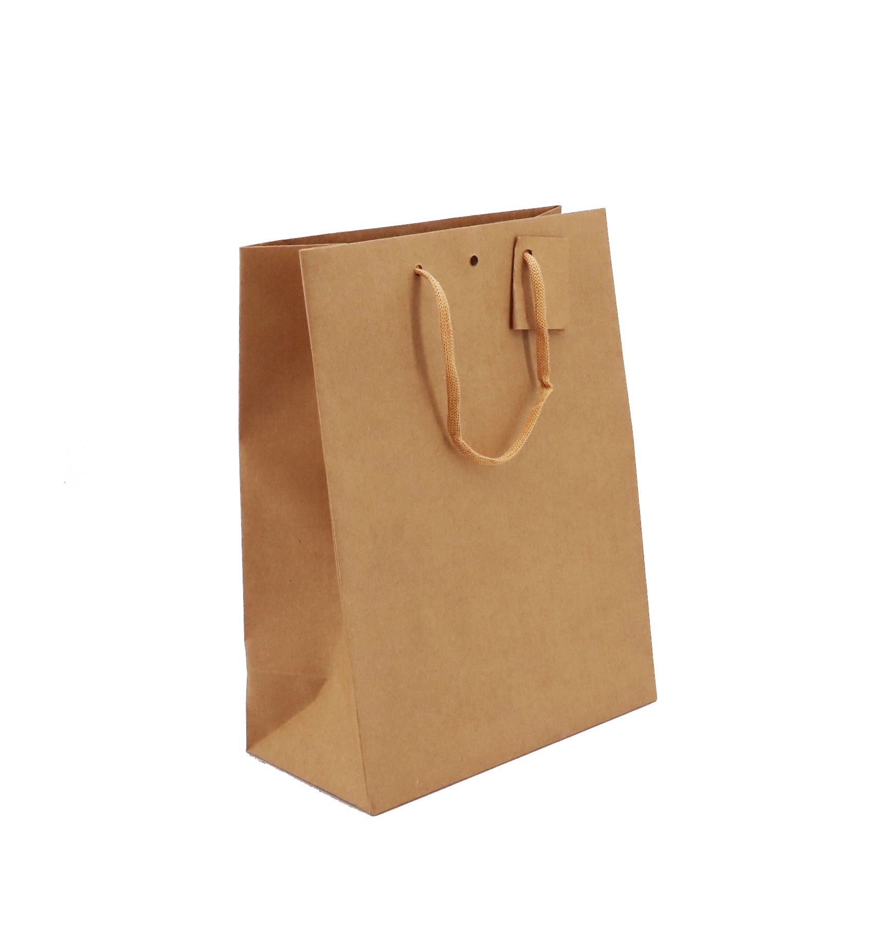 Sac luxe Classic | kraft brun | poignées papier | 25+13x33cm | par 150