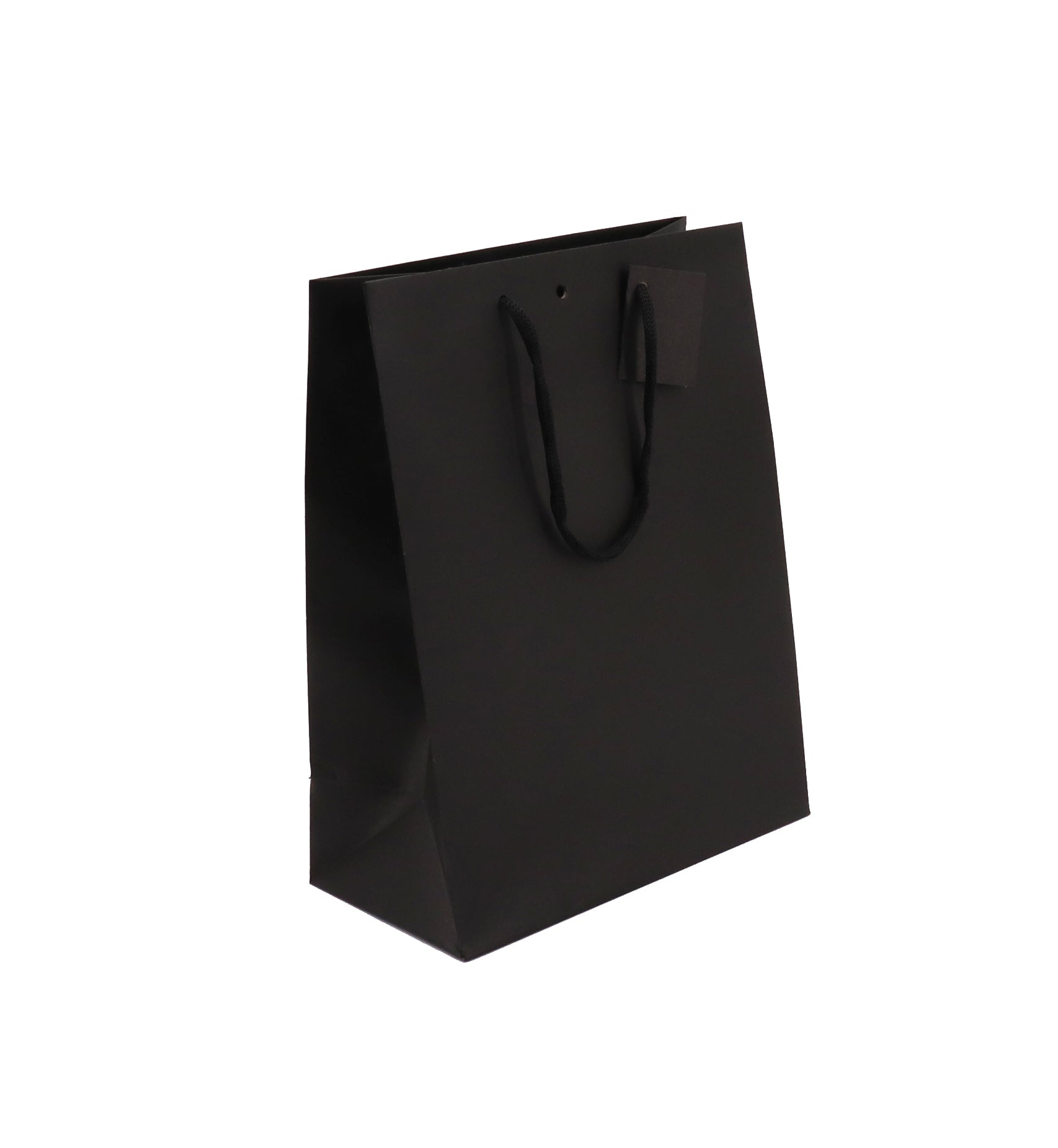 Sac luxe Classic | kraft noir | poignées papier | 25+13x33cm | par 150