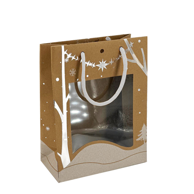 Classic Prince Fenris II Bag | Brown Kraft | Drawstring Handles | 22+11x28cm | Pack of 168