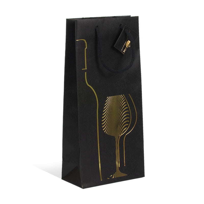 Sac 2 bouteilles Winny Perth poignées papier kraft brun 18+9x38cm par 100