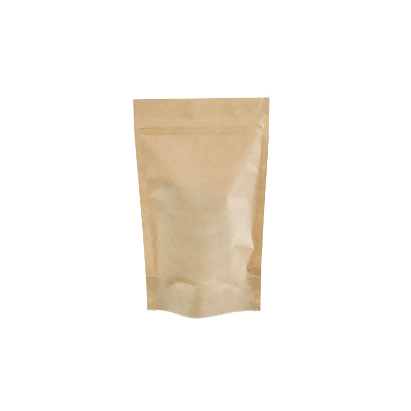 Sachet Doypack avec zip hermétique 250ml | kraft brun | par 1000