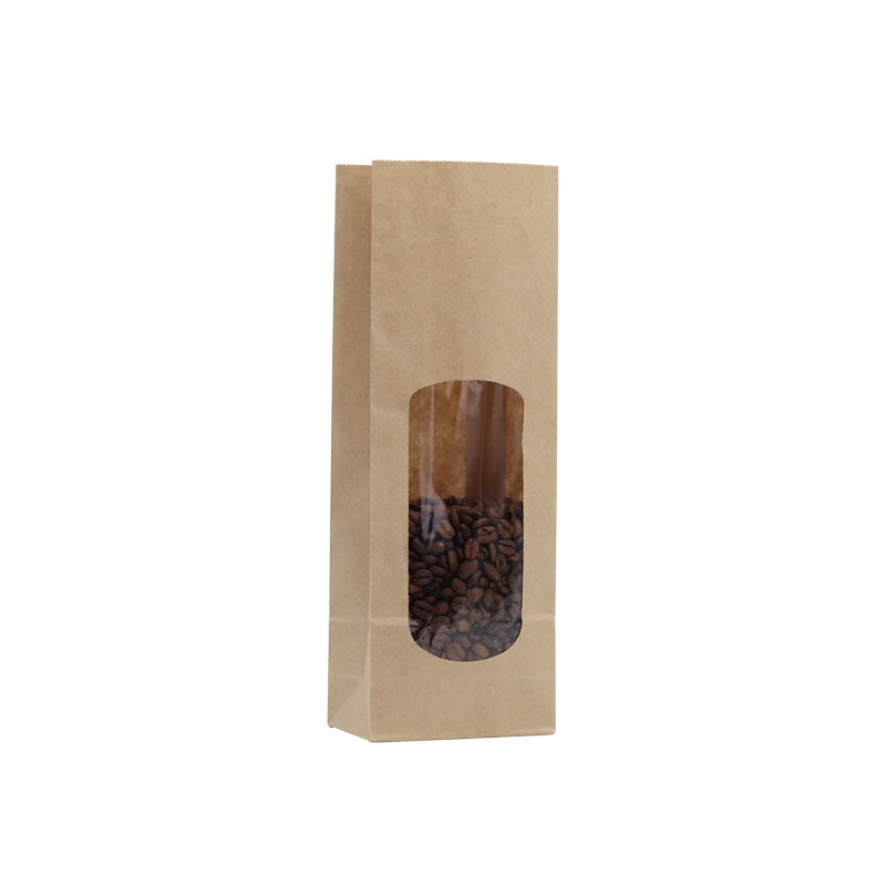 Sac alimentaire SOS fenêtre XL 400 ml | kraft brun lisse | par 1200