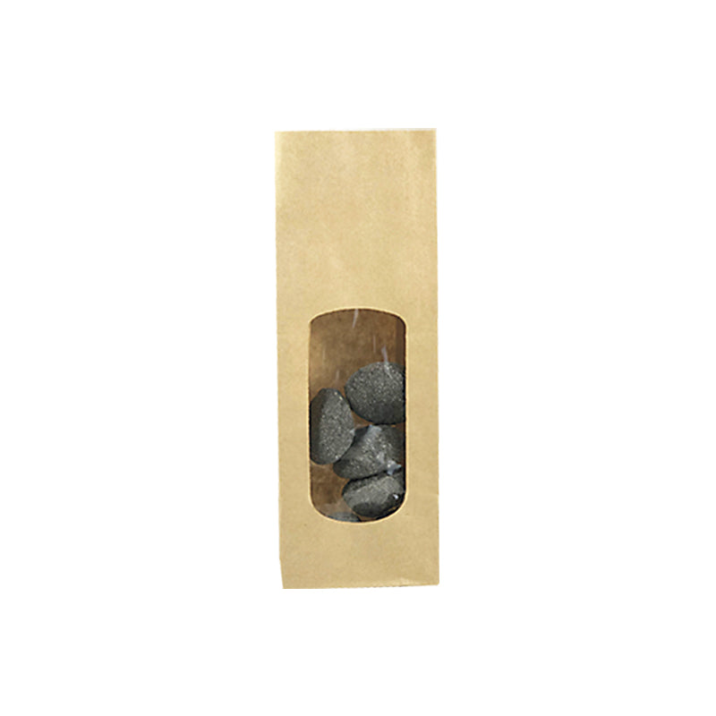 Sac alimentaire SOS fenêtre XL 400 ml | kraft brun lisse | par 1200