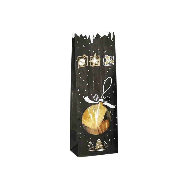 Sachet SOS Léon fenêtre | kraft blanc | 10+5,5x28,5cm | par 1200