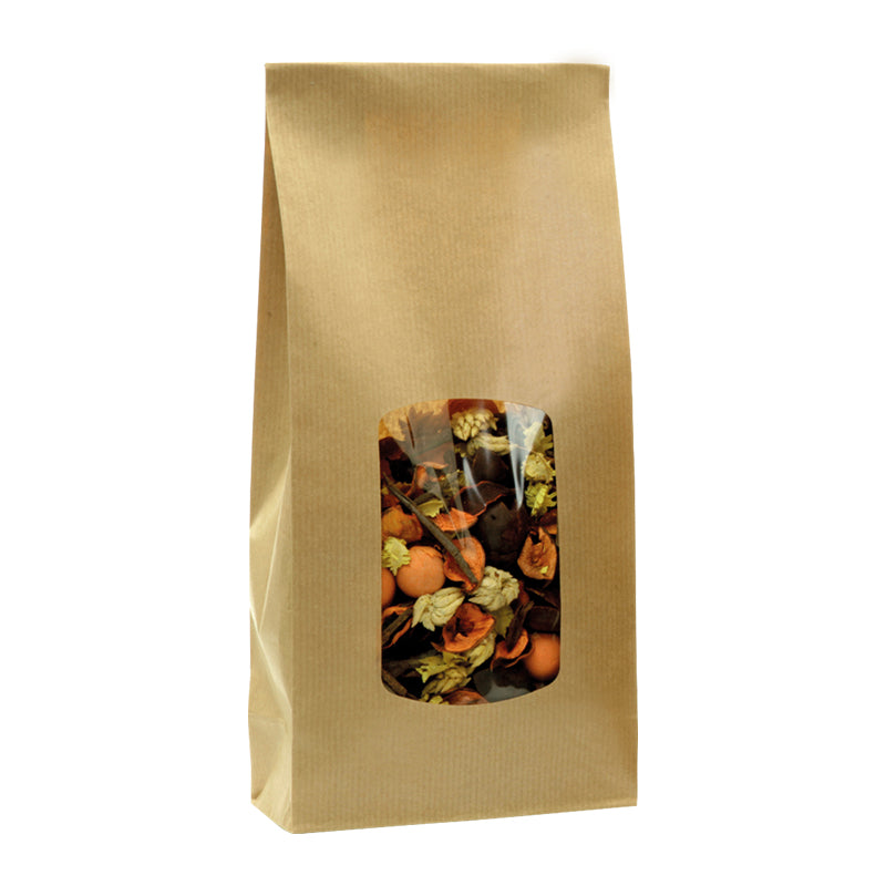 Sac alimentaire SOS fenêtre 850 ml | kraft brun vergé | par 800