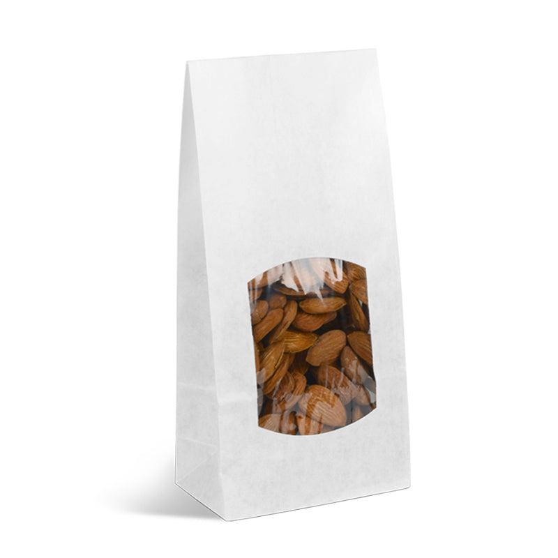 SOS food bag with smooth white kraft window 250ml x 1200
