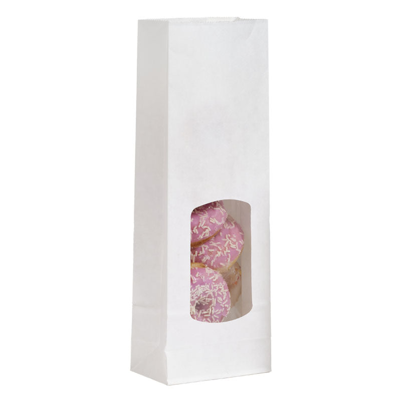 Sac alimentaire SOS fenêtre 400 ml | kraft lisse blanc | par 1200