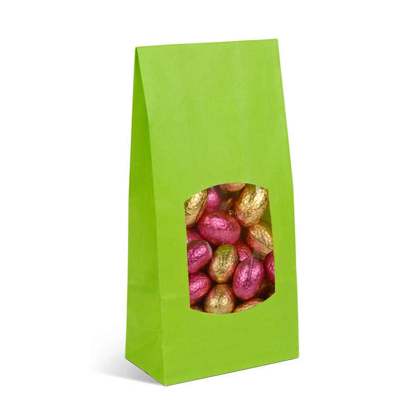 SOS food bag with smooth green kraft window 250ml x 1200