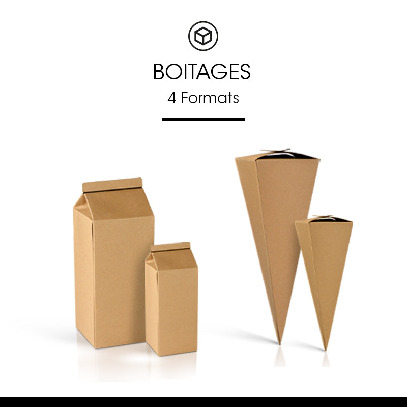 Mini brick | brown kraft | 10x10x21cm | per 100